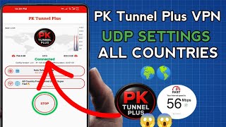 How To Setup PK Tunnel Plus VPN with all Country UDP Settings For Secure Browsing screenshot 3