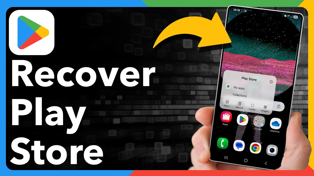 How To Recover Google Play Store On Android - YouTube