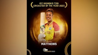 Hayley Matthews Is Cricketer Of The Year