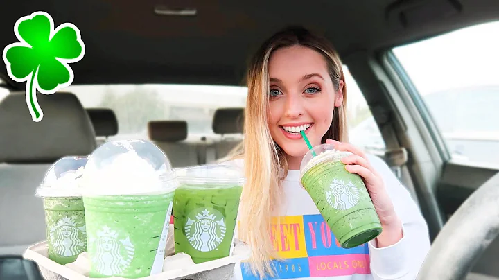 Trying ALL GREEN Starbucks Drinks | St. Patrick's ...
