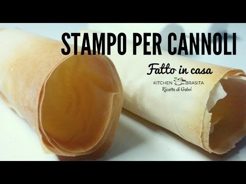 STAMPO PER CANNOLI : COME FARLO CON LA CARTA FORNO   Ricette di Gabri