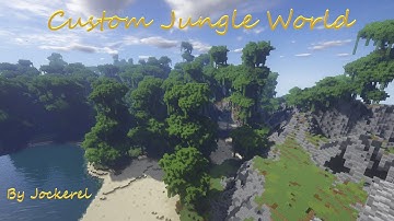 Custom Jungle Minecraft Map - Timelapse WorldPainter