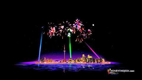 3D Fireworks Animation in 3D Max & After Effects720p