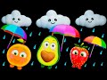 🌧️ Lluvia, lluvia, vete ya – ¡Frutitas y Verduras Bailarinas en Fiesta Divertida! | 🍓💃