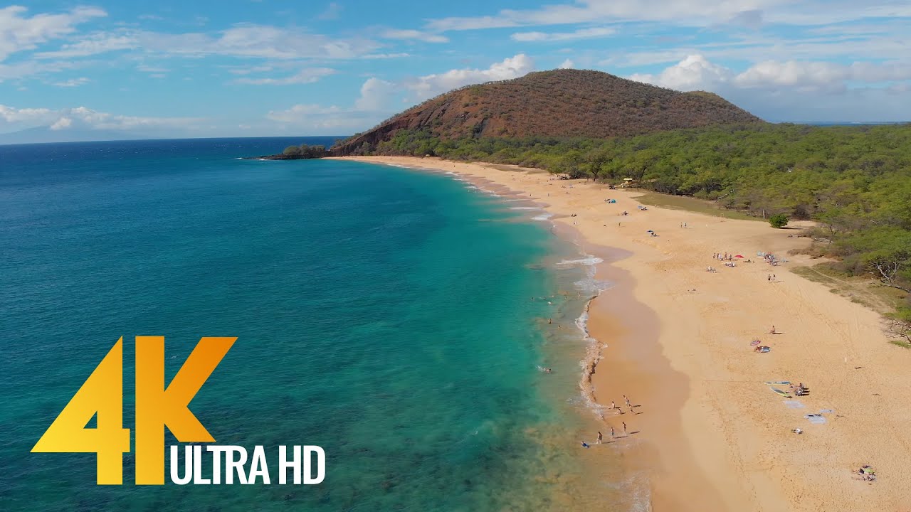 4K Drone Footage - Bird's Eye View of Maui Island  Hawaii - 3 Hour Ambient Drone Film