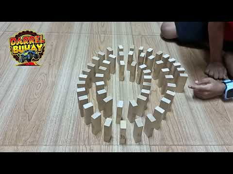 Jenga Blocks Spiral Domino