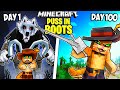 I Survived 100 Days As PUSS IN BOOTS In Minecraft I Survived 100 Days As PUSS IN BOOTS In Minecraft