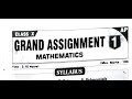 Ap tenth class|Revision test papers Maths|10th  maths Grand assignment-1|First Revision Test 2022-23