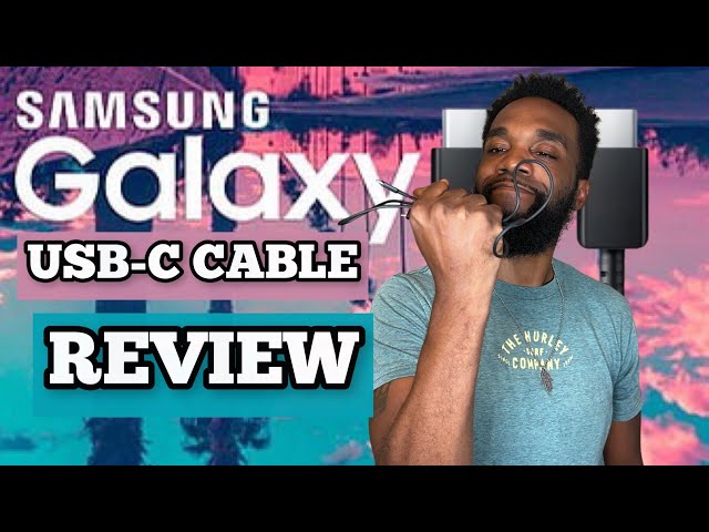 samsung type c to c usb cable unboxing