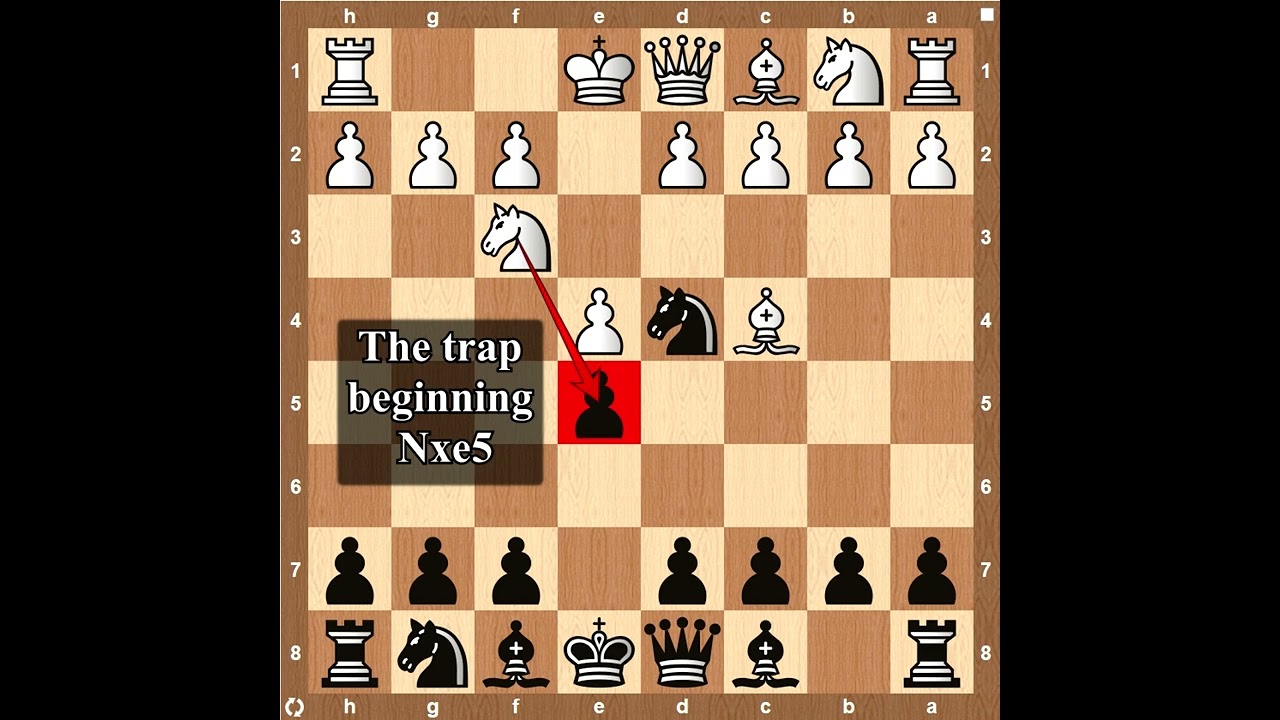 ♜ Opening Traps in the Italian Game. #1 The Blackburne Shilling