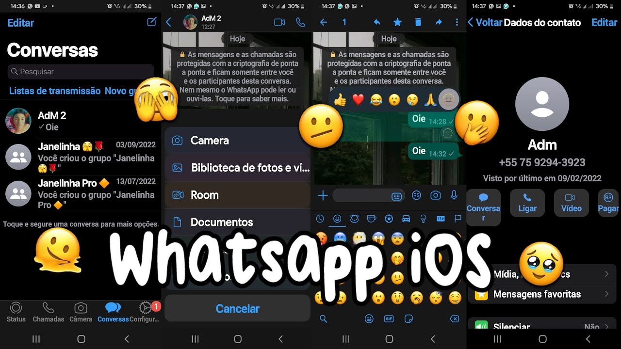 SAIU! WHATSAPP IMUNE IGUAL IPHONE iOS 16 NO ANDROID 2023 🥀 - WATUSI ...