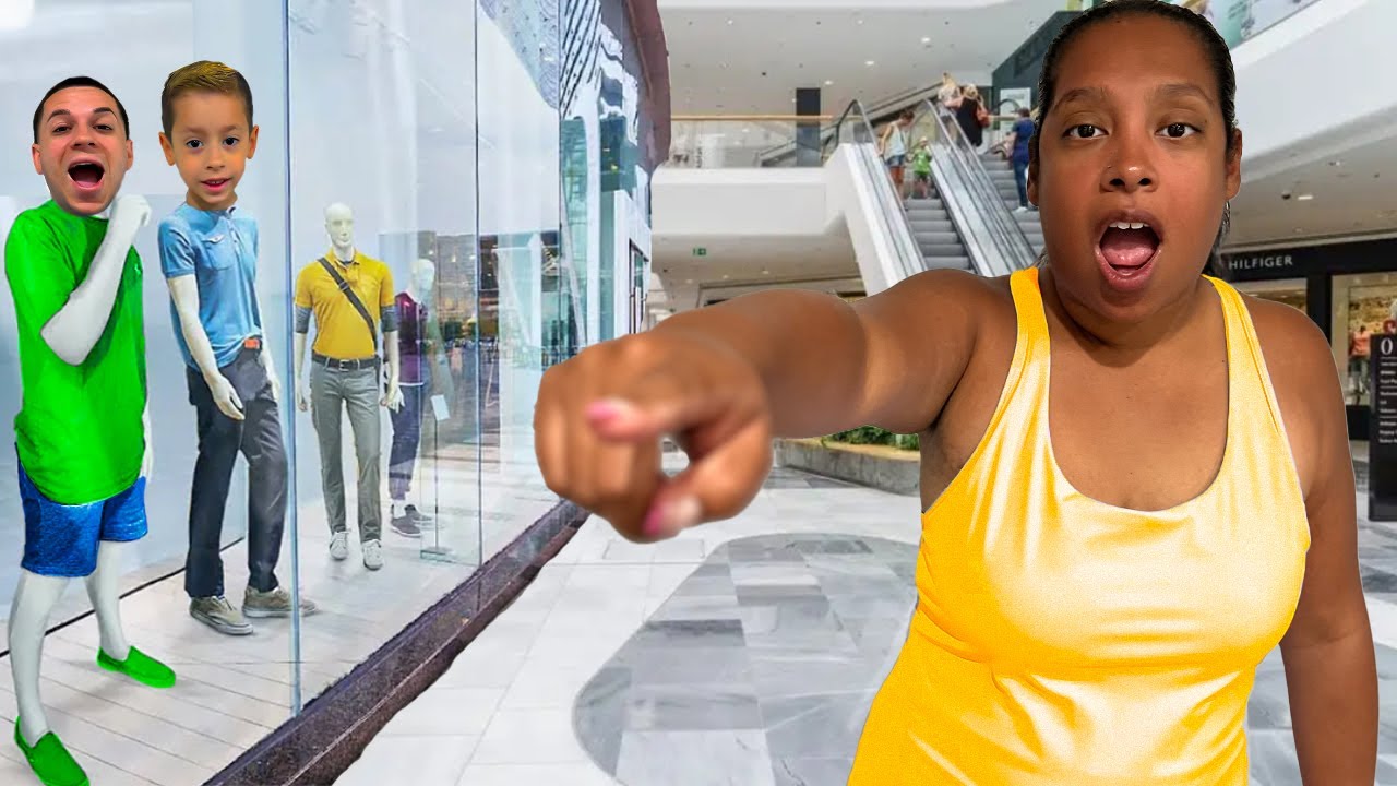 Extreme Hide and Seek in The Mall! - YouTube