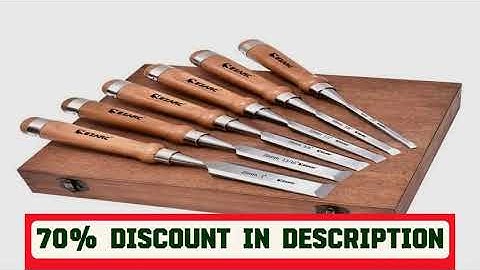 A must-have product! 6Pcs Wood Chisel Tool Sets Woodworking Carving Chisel Kit with Premium Wooden
