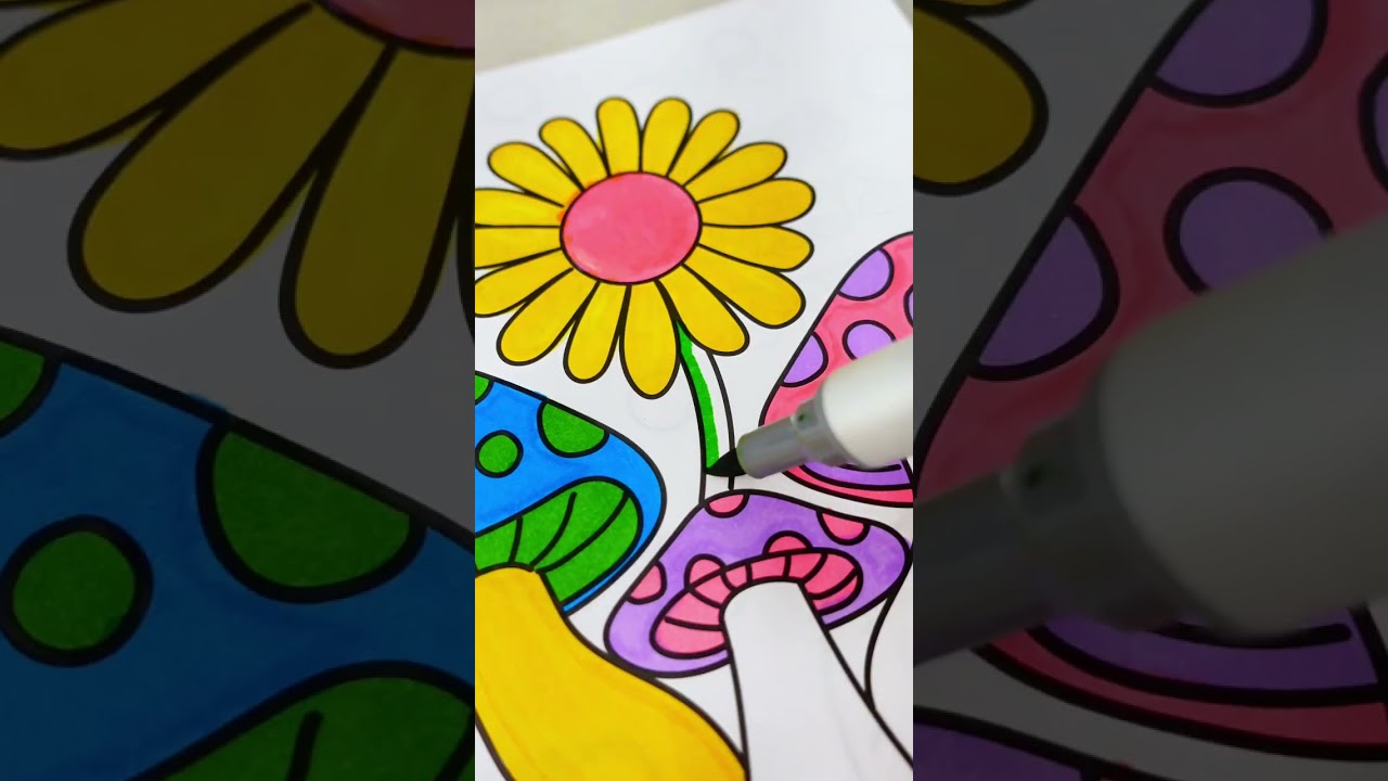 Do you think coloring helps you relax in the midst of anxiety💭🌼?