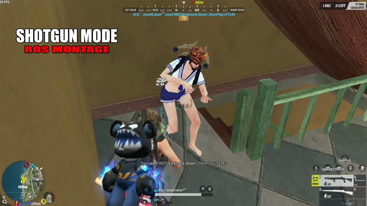 "SHOTGUN MODE" (ROS MONTAGE) Rules Of Survival 