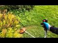 Stihl FS 120 + Brush Knife in Action Cutting Grass with Weed Eater String Trimmer Aug 2025 part 1