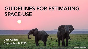 Guidelines for Space-Use Estimation