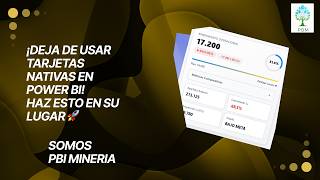 ¡Deja de usar Tarjetas Nativas en Power BI! Haz esto en su lugar Tarjetas con HTLM🚀