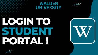 How To Login To Walden University Student Portal