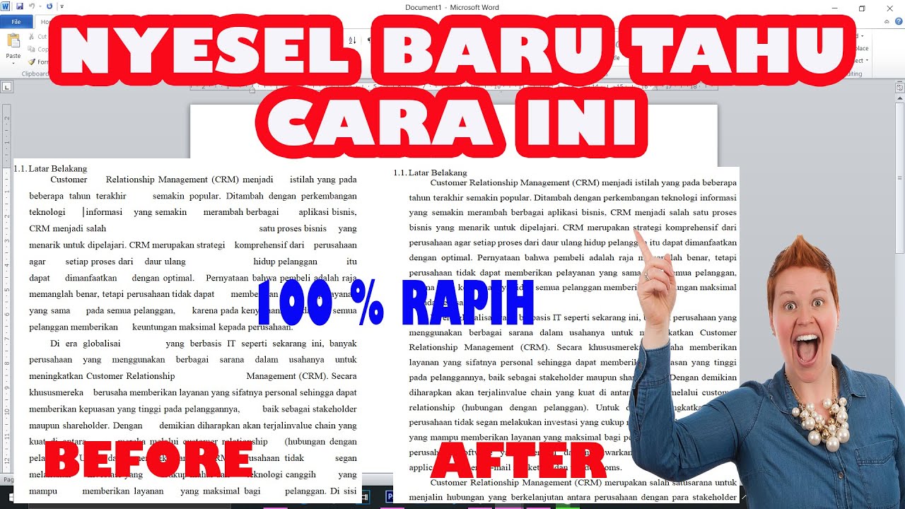 Cara Cepat Menghilangkan Spasi Berlebih Di Microsoft Word 