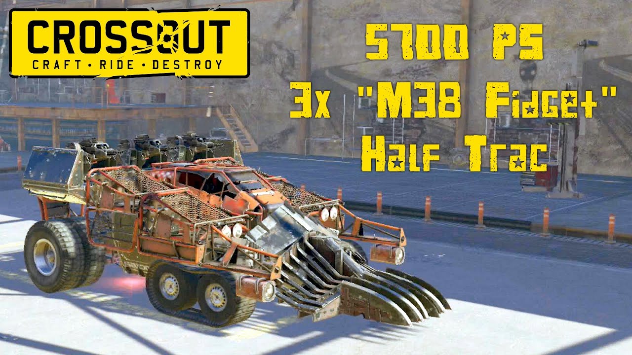 Crossout | PS4 | Solo - PvP | 5700 PS 3x "Fidget" Build Gameplay