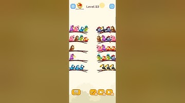 Bird Sort Colour GAMEPLAY LEVEL 23🔥Subscribe Channel@8-Bit games🔥