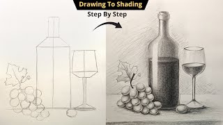 How To Draw Still Life with Pencil Shading Step By Step Drawing for Beginners | Object Drawing