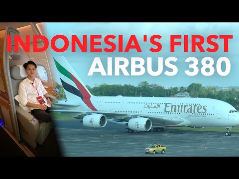 EKSKLUSIF! Airbus A380 PERTAMA di INDONESIA Mendarat di Bali!! EMIRATES A380-800 Dubai—Denpasar!!