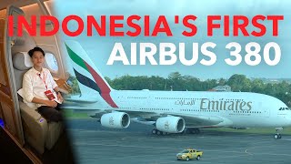 EKSKLUSIF! Airbus A380 PERTAMA di INDONESIA Mendarat di Bali!! EMIRATES A380-800 Dubai—Denpasar!!