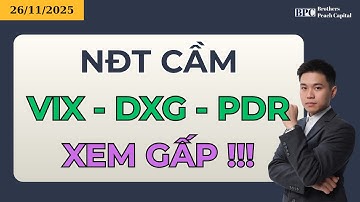 Chứng Khoán Hôm Nay | Nhận định Thị Trường Ngày 26/11/2025: NĐT Cầm VIX - DXG - PDR Xem Gấp !!!
