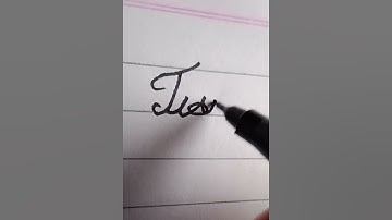 Jisoo name in cursive writing #cursive#writing#jisoo#blackpink#khushicursivewriting