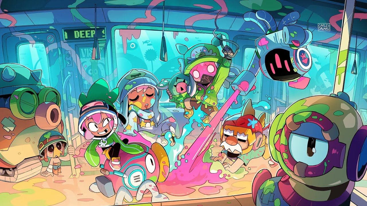 Paint Brawl Menu Theme Animated Background - Brawl Stars OST - YouTube