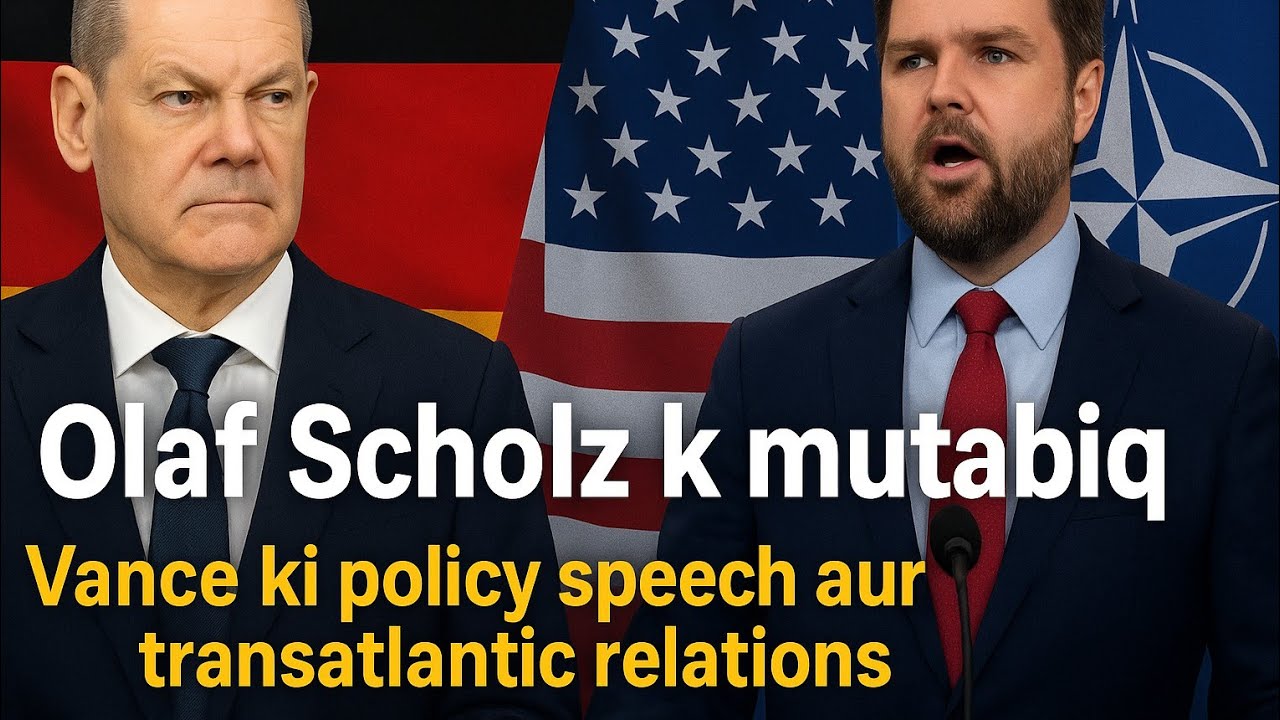 “Olaf Scholz k mutabiq – Vance ki policy speech aur transatlantic relations”