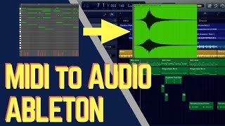 Convert Midi to Audio Ableton [Plus Audio to Midi] Tutorial Convert Midi To Audio Ableton Plus Audio To Midi Tutorial