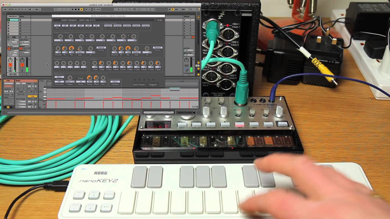 Expert Sleepers ESX-8MD MIDI demo - YouTube