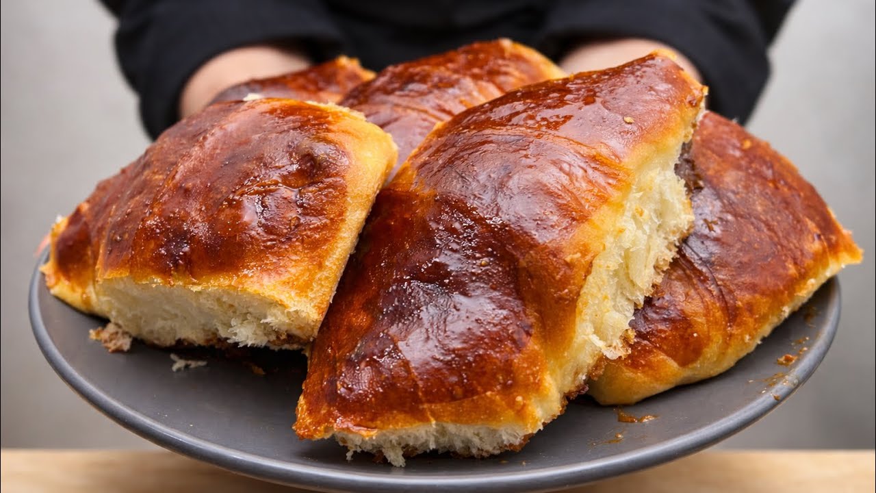 БУЛОЧКИ КАК ПУХ! Тесто БЕЗ молока и масла! Любимая выпечка для детей😋