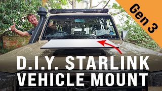 Starlink Gen 3 DIY Vehicle Mount for 4x4 Overlanding and RV in Africa