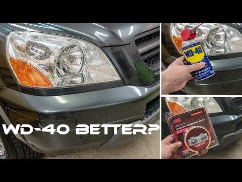 clean headlights with wd40