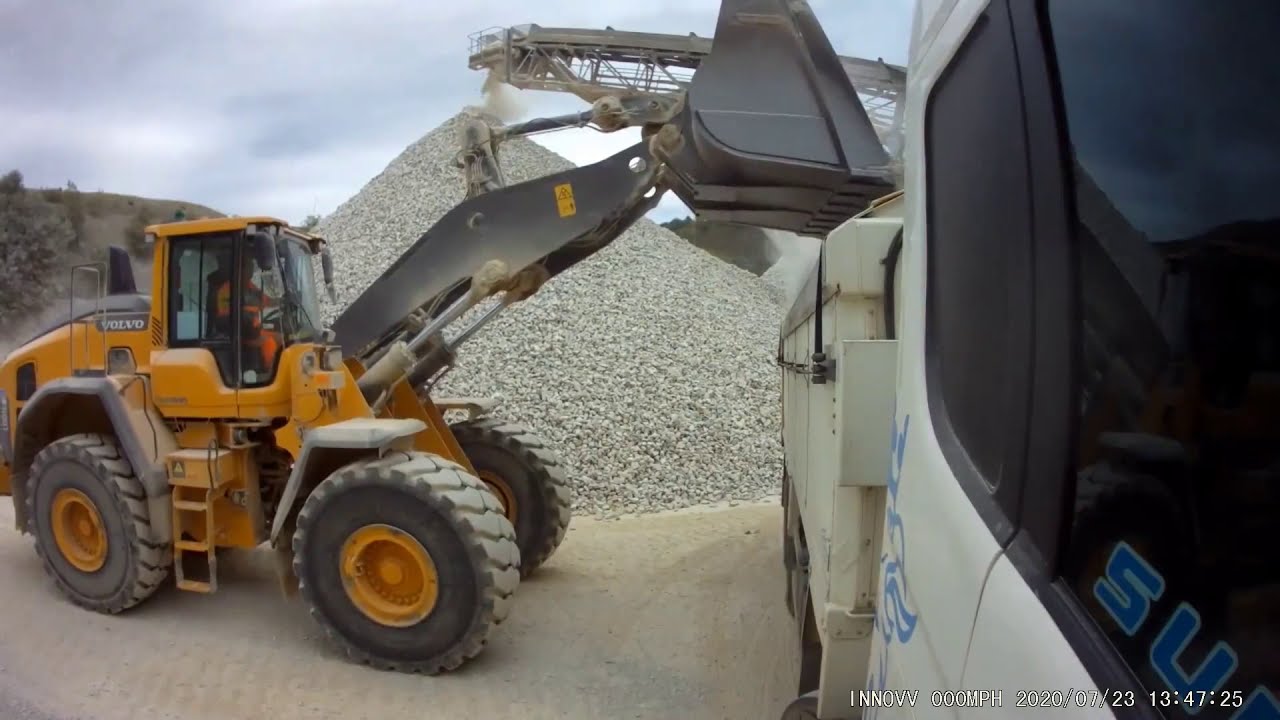 Lorry Ride Along #19. Tipper Driving/loading/tipping. - YouTube