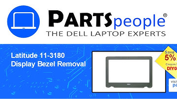 Dell Latitude 11-3180 (P26T002) Display Bezel How-To Video Tutorial
