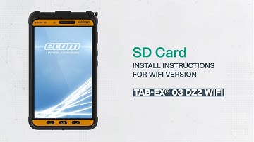 Tab-Ex® 03 Series – SD card installation on DZ2 device | WiFi only Version