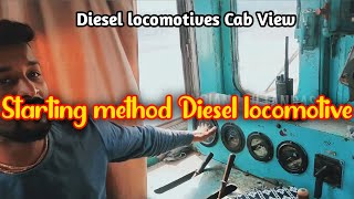 Diesel locomotives Cab room View 🚂 Starting method Diesel locomotive 🚂 Full video With Loco pilot