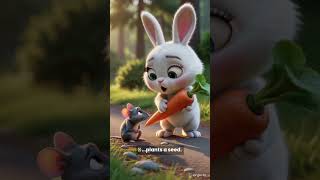 The Little Bunny Who Shared His Carrot 🥕 #Shorts