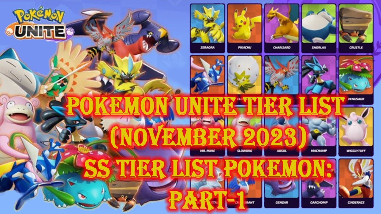 Pokemon Unite license tier list for November 2023