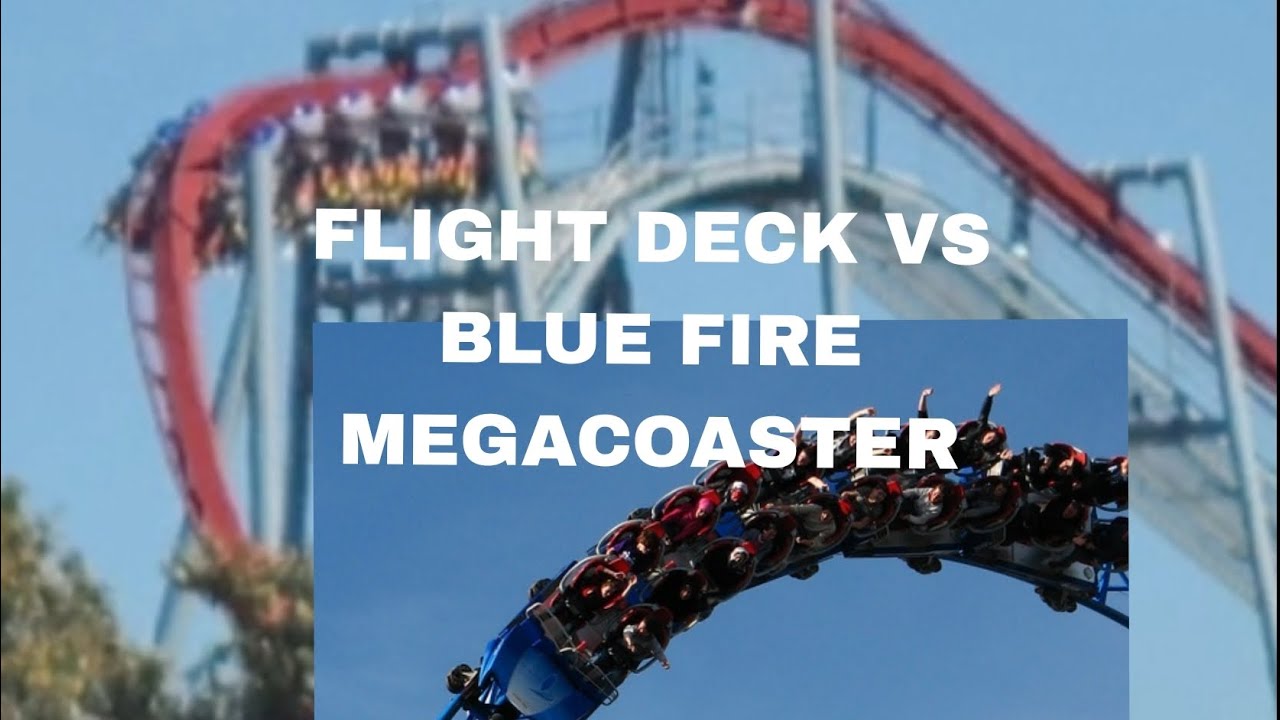Flight deck Great america Blue fire megacoaster Europa park YouTube