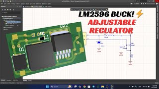 LM2596 Buck Converter Circuit: Adjustable Step-Down Regulator |  Design in Altium Designer