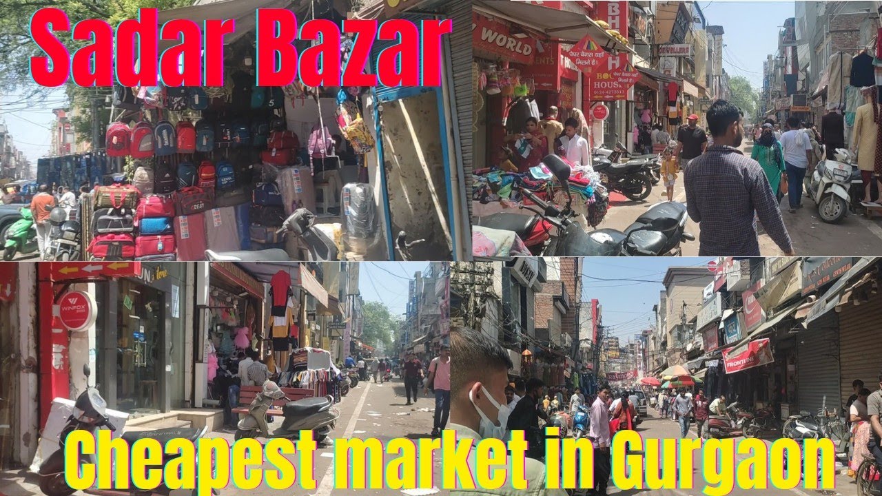 Sadar Baazar Sadar Bazaar of Gurgaon Cheapest Market in Gurgaon 🤩🤩 akkivlogs0007 YouTube