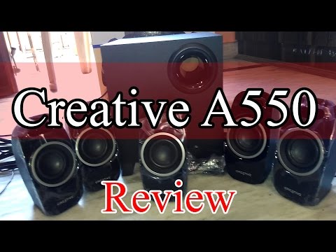 [Hindi] Review of creative A550 5.1 Speakers and steps to set up your Creative speakers...