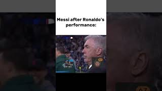 Messi after Ronaldo's performance:  #meme #shorts #football #messi #ronaldo #worldcup