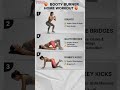 🔥 BOOTY BURNER HOME WORKOUT | Lift & Sculpt Glutes Fast 🍑 #Shorts